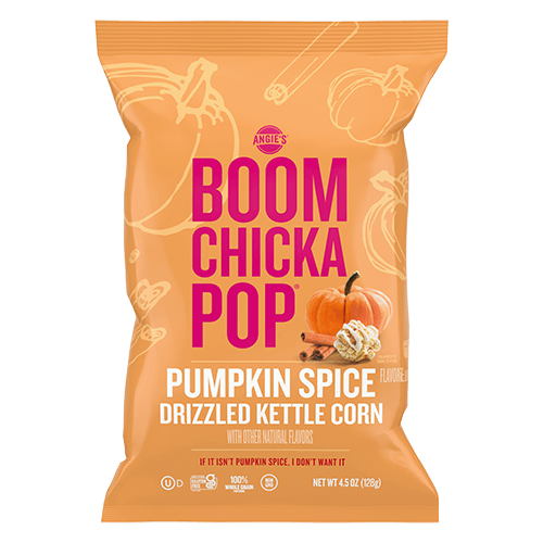 Boom Chicka Pop Pumpkin Spice flavored popcorn